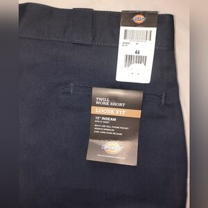 Dickies | Navy Blue Twill Work Shorts Loose Fit 13" Inseam NWT Size 44